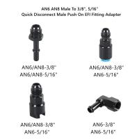 Adaptador De Conexión Rápida 1PC Aluminio 6AN 8AN Hembra a 3/8" 5/16" Para EFI Fitting Adapter De Motor Speed Racing - details 1