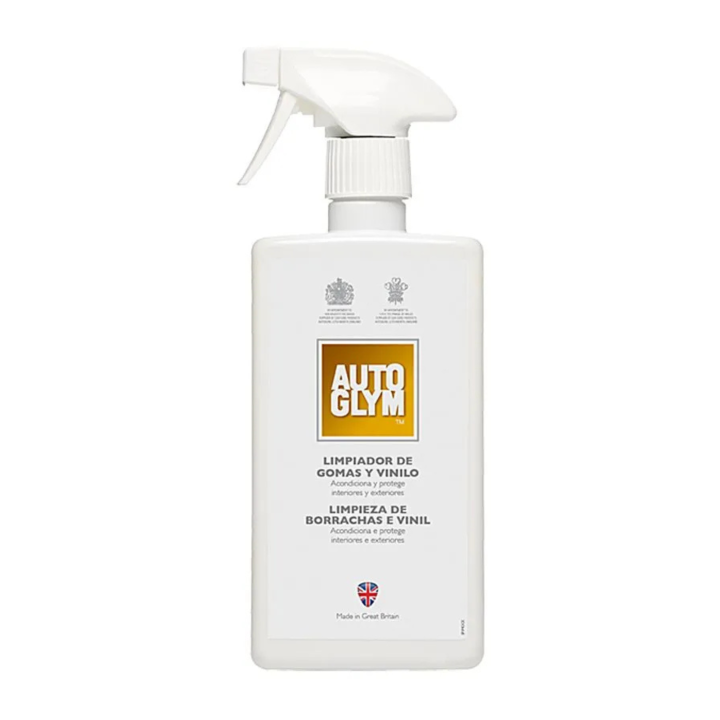 Limpiador gomas y vinilos Autoglym 500 ml - Autoglym renovador de plásticos - Cuidado de Vinilo y Goma Autoglym - Autoglym Restaurador de Superficies de Plástico y Goma - Cuidado Profesional de Plásticos, Gomas y Vinilos para Vehículos