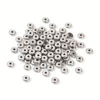 50pcs Bolas De Espaciador De Acero Inoxidable Para Pulseras Y Joyería DIY Suministros De Encantos Y Accesorios Para Creación De Joyas - details 0