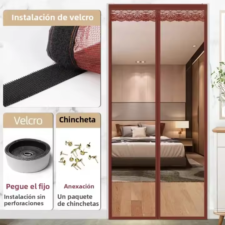 Malla De Insectos Para Puerta Con Ventanas Magníficas De Verano Grande Red Mosquitera Automática Anti Fly Para Home - 1