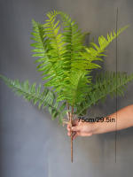 1PC Flor Artificial De Mimosa Y Pino Verde Para Decoración De Boda Hotel Y Escenario PVC Material Decoración Suave De Oficina - details 1