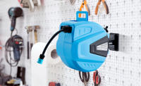 Arebos Carrete de Manguera de Jardín Automático 30 M Azul - details 30