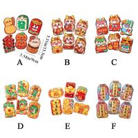 6Pcs 2024 Dragon Year Estilo Chino Envelopes Rojos Para Año Nuevo Decoración De Bolsillo Con Dinero De Suerte Y Bendiciones Para Festival Del Año Nuevo Chino - details 1