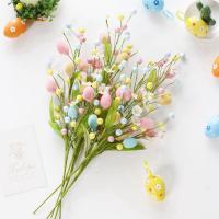 1Pc 50cm Árbol De Huevos De Pascua En Espuma Colorida Planta Artificial Para Decoración De Fiesta Y Hogar Disponible Para Vaso De Decoración - details 0