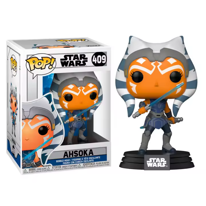 Figura Funko Pop Star Wars Clone Wars Ahsoka-Figura de Vinilo Coleccionable - Idea de Regalo- Mercancia Oficial - Juguetes para Niños y Adultos - Movies Fans - Muñeco para Coleccionistas y Exposición - 1