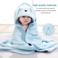 Toalla Bebe con Capucha Niño y Niña Toalla Bebe Recien Nacido Suave y Absorbente Albornoz Bebe 80x80 cm Toallas de Baño Infantiles Toallas Ducha Bebe Capa de Baño Bebe Algodon - details 0