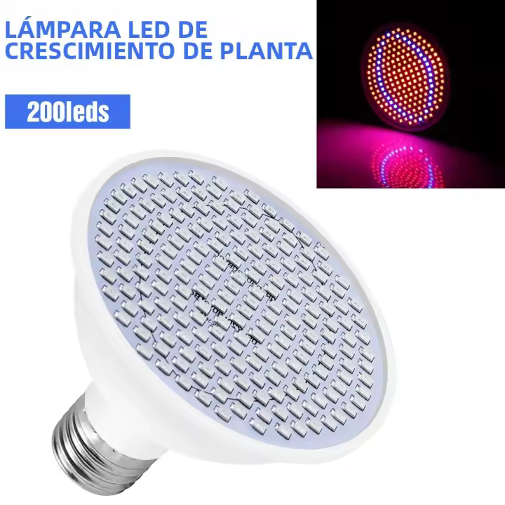 Lámpara De Crecimiento LED E27 Espectro Completo Phytolamp Para Semillas De Flores Cultivo Indoor En Riegos Directos Y Estufas - 1
