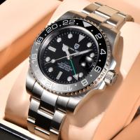 Reloj Mecánico Para Hombre PAGANI DESIGN PD-1662 Cristal De Zafiro Resistente Al Agua 100M GMT Marca Top Pulsera De Acero Inoxidable Marca PAGANI DESIGN - details 0