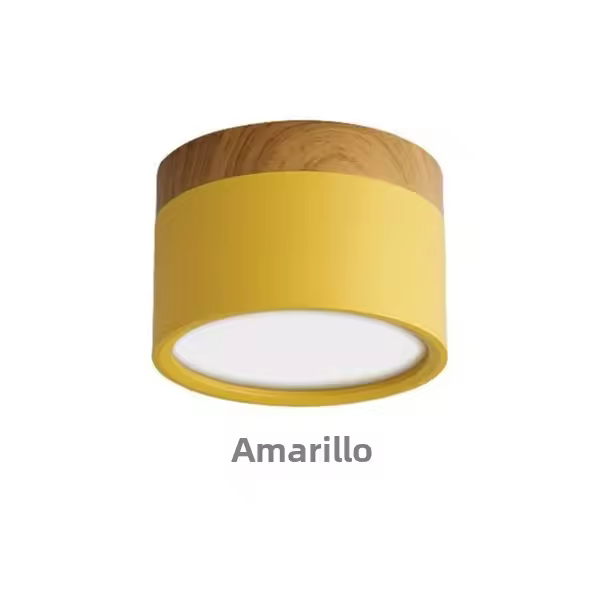 Spotlight LED De Techo Plano Iluminación Moderna Nórdica Madera Dimmer 5W 7W 9W 12W 15W Luz Interior Para Decoración De Interiores - 1