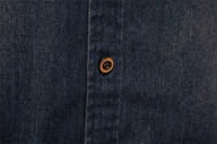 Camisa De Lino Elástico AIOPESON Para Hombre Cuello En V Manga Larga Estilo Vaquero Calidad Superior Ropa Casual De Corte Slim - details 10