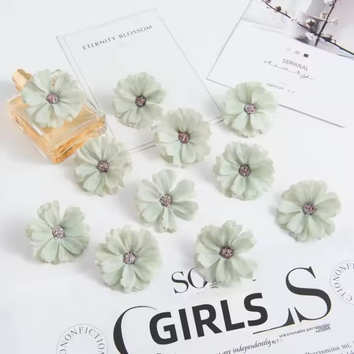 Artificial Flores Rosa Daisy Cabezas Mini Para Decoración De Hogar Boda Fiesta Scrapbook Plantas Falsas Corona De Hojas Para Eventos - 1