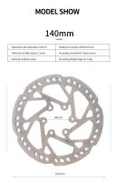 Freno De Disco Para Bicicleta De Asistencia Eléctrica 140/160/180/203mm Acero Inoxidable 2.3mm 130g Para Montaña Y Carretera - details 16