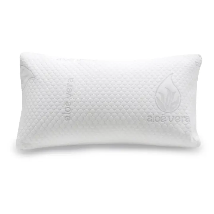 YUNIK HOME -  Almohada de Aloe Vera Relleno de Copos de Poliuretano, Suave, Transpirable, Higiénica y Ergonómica. Proporciona Confort y  un Descanso Optimo. - 1