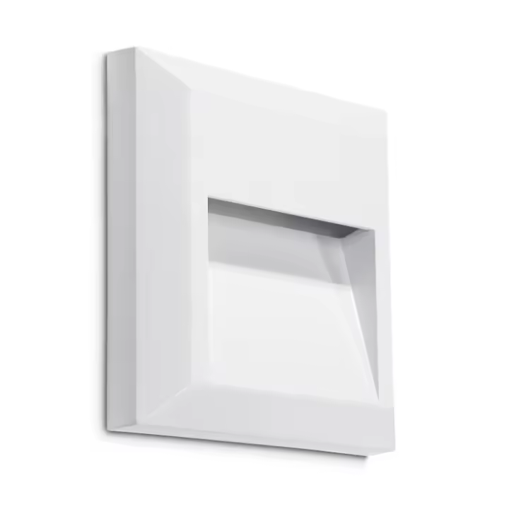 LEDS·C4 Aplique Ip66 Kossel Indirect Square 125Mm Led 1.5W Blanco Neutro - 4000K Blanco - 1