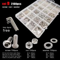 Kit De Assortment De Tornillos Y Juntas En Acero Inoxidable 304 M1.6 M2 M2.5 M3 M4 M5 Con Cabeza Redonda Y Bucle Para Metalworking - details 5