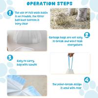 3 Rolls De Bolsas Para Gatos Extra Gruesas Y Grandes Con Cierre De Cordón Resistente Al Desgarro Para Caja De Arena De Mascotas - details 4