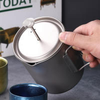 Lixada Taza De Café De Titanio 750ml Con Press Francés Y Cuchara Plegable Para Camping Y Cocina Al Aire Libre - details 8