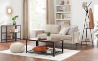 VASAGLE Perchero de pie, perchero, mueble de entrada, estilo industrial, con 2 estantes, para ropa, sombreros, bolsas, marrón rústico y negro - details 0