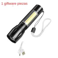 Linterna LED Recargable Portátil Con Zoom Ampliable Modos De Iluminación Para Camping Y Emergencias Resistente Al Agua Y Choque - details 5