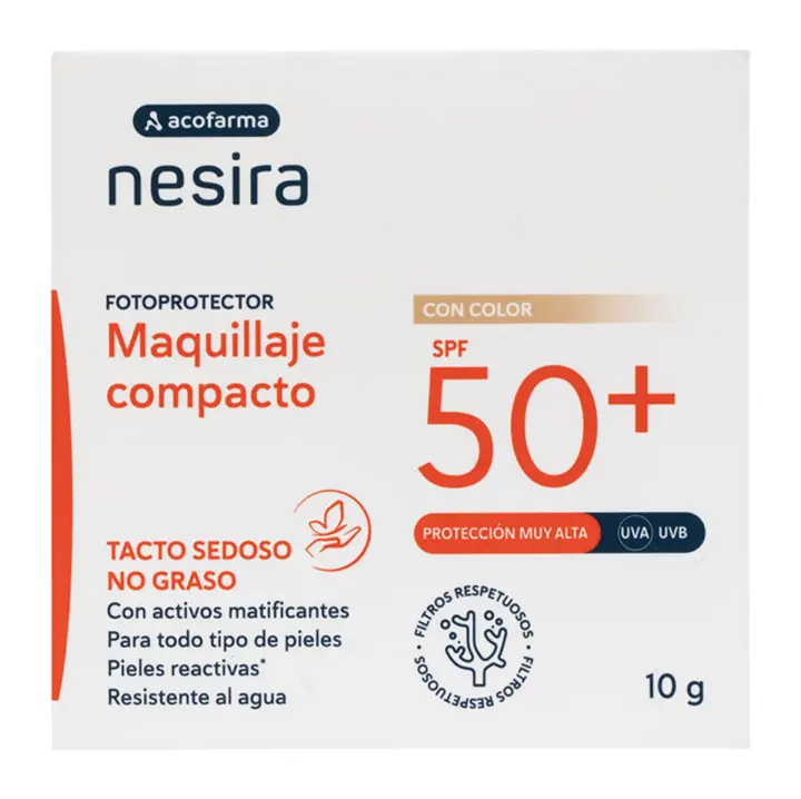 Nesira Maquillaje Compacto Solar SPF50+.10g Acofarma - 1