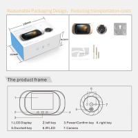Visor de puerta de video de 600 mAh con batería de litio integrada, visor de mirilla de almacenamiento cíclico integrado, cámara de seguridad para exteriores, pantalla LCD de 2.8 pulgadas - details 6