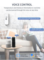 Sensor De Temperatura Y Humedad WiFi Tuya Compatible Con Alexa Y Google Home Monitoreo Inteligente De Hogar Sin Requerir Hub - details 3
