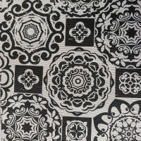 LaFábricadelasTelas - Ancho 2,8 mts rollo o bobina Tela loneta estampada negra con base cruda , algodón y poliéster., de calidad,. Falsos techos, falsas paredes, escenarios, eventos, hosteleria,carpas - details 4