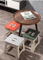 Taburete Plegable Para Exteriores Portátil De Plástico Pequeño Para Camping Pesca Y Niños Regalo De Banqueta Moderna Estilo Europeo - details 14