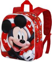 Mochila 3D Pequeña Twirl Mickey Mouse Disney Color Rojo. Tamaño 31x26x11cm. KARACTERMANIA - details 0