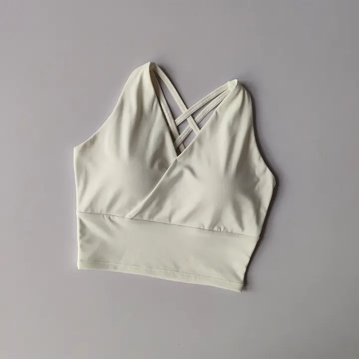 Sudadera Deportiva De Alta Gama Para Mujer Anti-sudor Fitness Top Sin Costuras Yoga Shockproof Crop Top Push up Bras Para Gimnasio Ejercicio - 1