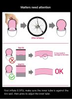 Tubo Interno De Bicicleta RideNow 36g Ultraligero TPU Para Carretera 700x18-28 Con Set De Reparación Válvula Francesa Longitud 45/65/85mm - details 12