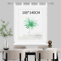 Cortina de cocina estampada de 140 x 140 cm, 100x140cm Panel de tela decorativo resistente al aceite - details 0