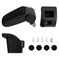 vidaXL Reposabrazos para coche ABS negro Automóvil Vehículo Motor Accesorios Adecuado para Renault megane ii (2003-2011),  Seat leon 1p (2005-2012),  Opel astra j (2009) y mas - details 0