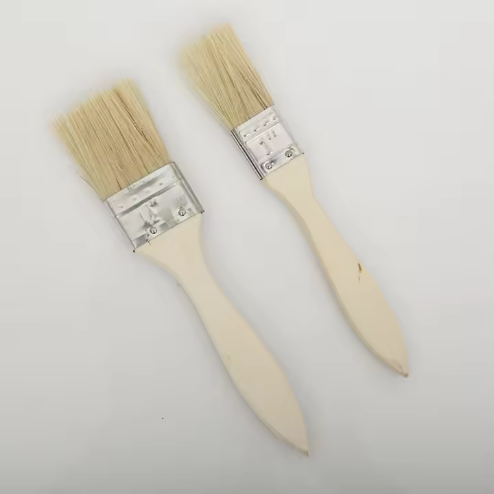 Pinceles para hornear, mango de Madera, Cerdas Naturales, paquete de 2 - 1