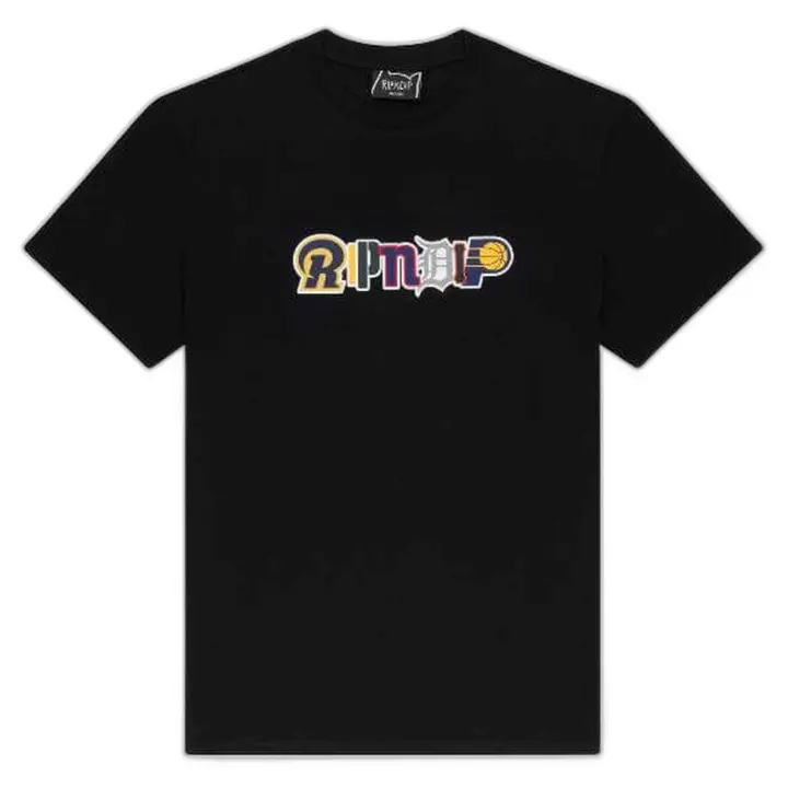 Camiseta de Manga Corta Ripndip  para unisex en color negro - 1