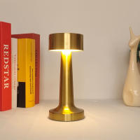 Lámpara De Mesa LED Recargable Retro Con Toque Y 3 Colores Dimmer Luz Ambiente Creativa Para Decoración De Barra Y Habitación Lámpara Nocturna De Metal - details 7
