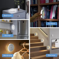 Aigostar 2 Piezas Luz Nocturna LED con Sensor de Movimiento, Luz Noche con 2 Temperaturas de Color, Luz Armario USB Recargable con Tira Magnética Adhesiva para Dormitorio, Pasillo, Cocina, Escaleras - details 5