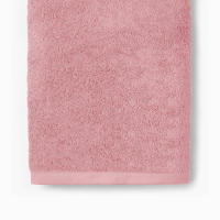 Juego Toallas Baño 700 Gr LISO - Rizo 100% Algodón Orgánico - Pack 3 Piezas (Tocador+Lavabo+Ducha). Color Rosa - Sedalinne - details 1