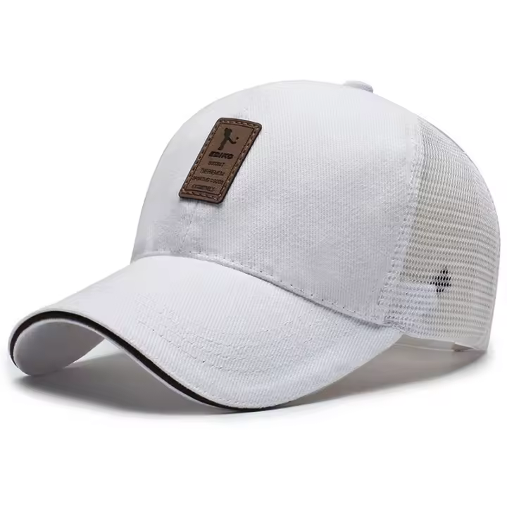 Gorro De Béisbol De Lona Transpirable Para Hombres Y Mujeres Protección Solar Deporte Al Aire Libre Estilo Coreano Gorro De Red Trasera - 1