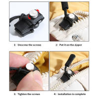 Kit De Reparación Instantánea Desmontable Universal Para Cremalleras De Metal Con Slider Y Puller Para Ropa Y Maletas - details 3