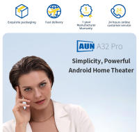 Proyector Portátil AUN A32 pro Android 13 Mini LED 3D WIFI Para Teléfono Y Computadora Video 4K Película 1080P Teatro En Casa - details 2