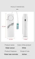 Detector De Fugas De Agua Con Alarma Instantánea De 90dB Sensor De Inundación Con Cable De 1M Alerta Auditiva Y Batería Recargable Para Tubos Pisos Cocina Baño - details 5