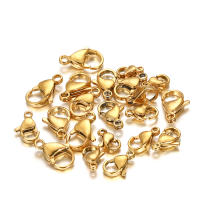 30Pcs/lot Aros De Cangrejo De Acero Inoxidable Galvanizado En Oro Para Pulseras Collares Cadenas Hecho a Mano Joyería Suministros - details 5