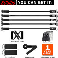 Banda De Resistencia Elástica Para Entrenamiento De Fitness 300lb Ejercicio Doméstico Y Gimnasio Equipo De Expansión Para Muslos Glúteos Y Abdomen - details 2