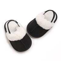 Zapatillas De Invierno Para Bebés Con Cordón Elástico De Lana Suave Y Antideslizante Para Niños Y Niñas Zapatos De Primer Pasos - details 26