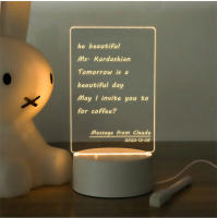 Lámpara De Escritorio Decorativa Con Tablero De Notas Y Pluma Luz Nocturna Para Dormitorio Fuente USB DC5V Luminaria De Mesa Sin Sombrilla - details 2