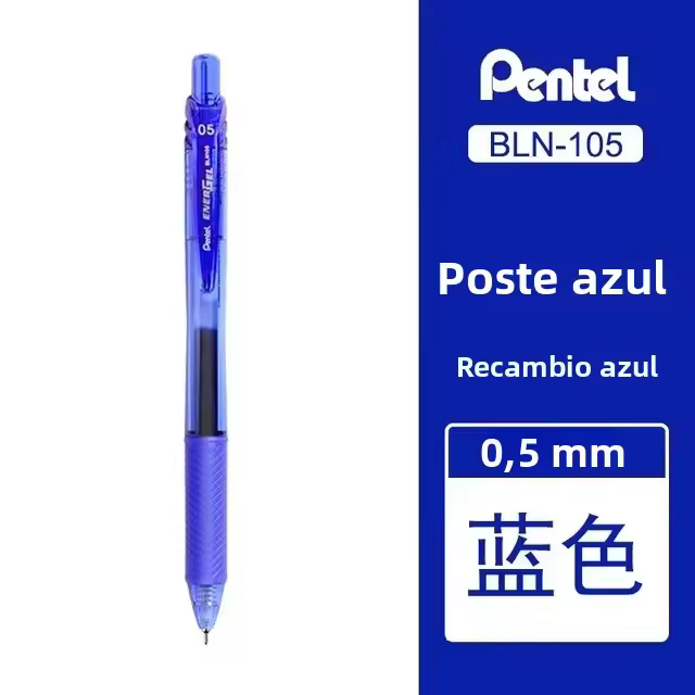 Bolígrafo De Tinta Gel Pentel Energel De Japón BLN-105 Punta Medio Agujas Para Firmar Escritura 0.5mm Suministros Escolares Y De Oficina - 1