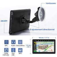 Navegación GPS para coche, mapa 2022, pantalla táctil de 7 pulgadas, GPS de coche de 256 a 8 GB, guía de dirección de giro de voz, velocidad de soporte y advertencia de luz roja, mapa preinstalado de toda la vida de América del Norte, actualización gratui - details 12
