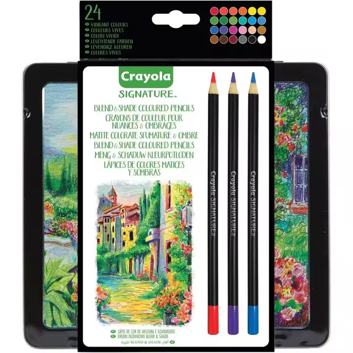 Signature 24 Lapices de Colores para Mezclar y Sombrear CRAYOLA 68-2026 - 1