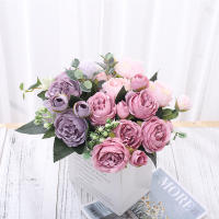 Flores Artificiales De Paeonia Rosa Persa Silken Para Decoración De Hogar Y Bodas DIY Arreglo Floral Para Sala De Estar Y Jardín - details 0